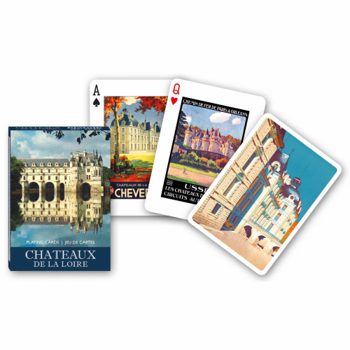 Carti de joc de colectie cu tema "Castelele de pe Valea Loarei"
